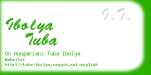 ibolya tuba business card